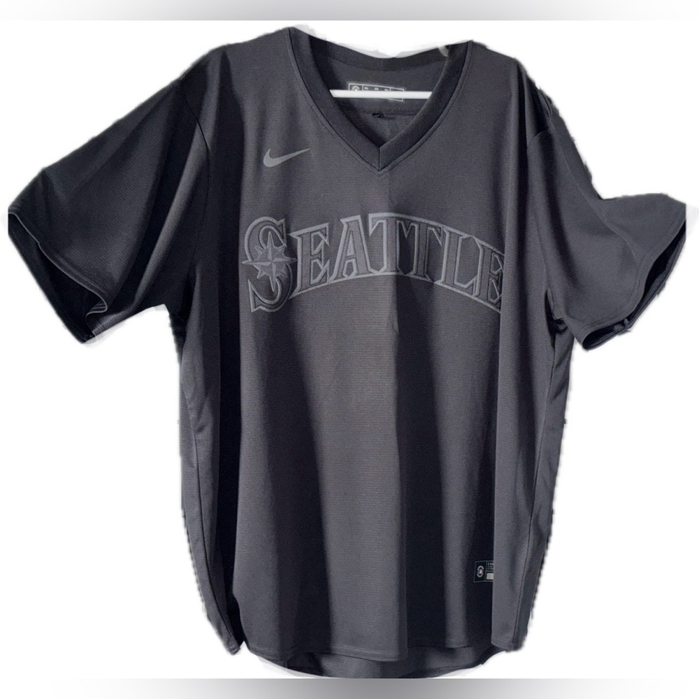 Men's J.P. Crawford Seattle Mariners Black Pitch Fashion Jersey. SZ.2XL